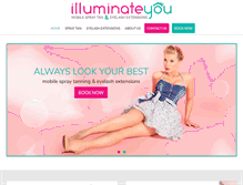 Tablet Screenshot of illuminateyoumobilespraytan.com